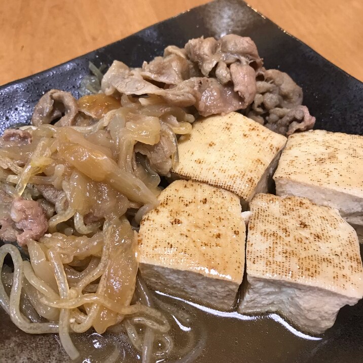 豚肉で☆肉豆腐